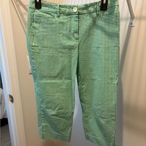 Green Gingham Pants
